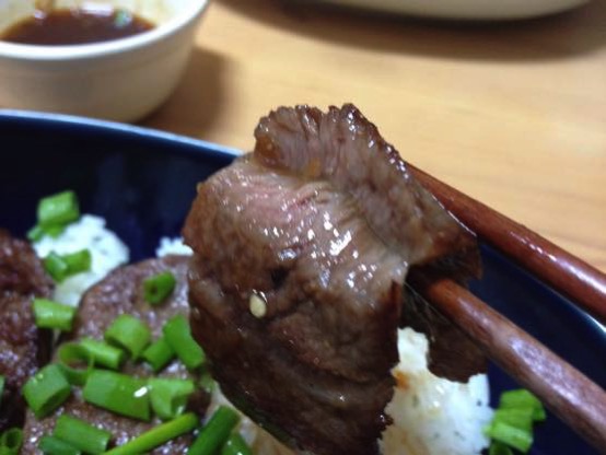 焼き肉丼　レシピIMG 9907
