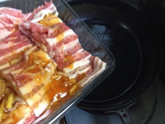 甜麺醤　レシピ　豚肉IMG 4621