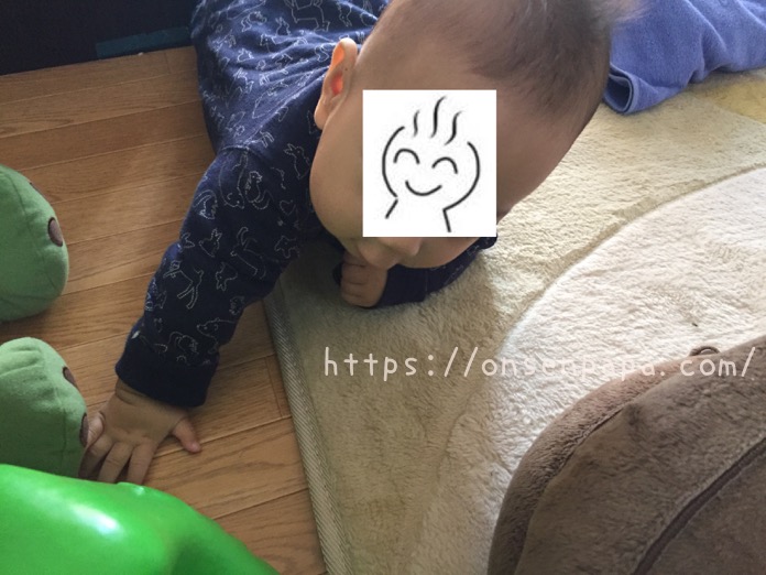 赤ちゃん　ホットカーペット IMG 2755