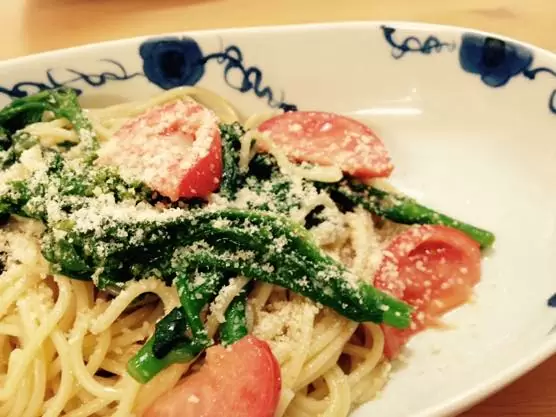 春野菜 パスタ レシピIMG 8433