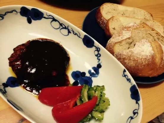 セブン イレブン 金のハンバーグ 手抜きレシピIMG 6282