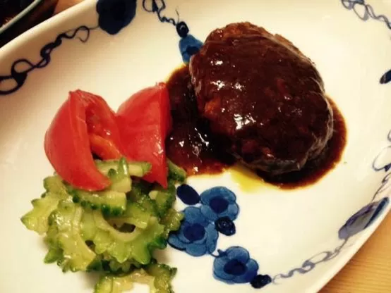 セブン イレブン 金のハンバーグ 手抜きレシピIMG 6271