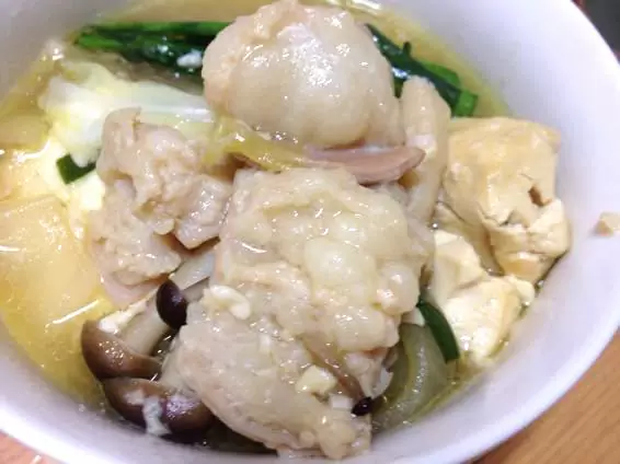 醤油　もつ鍋　かんたん　レシピ　酒粕　IMG 9204
