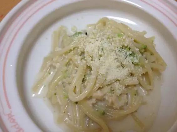 幼児食 パスタ レシピ 簡単 ブロッコリーIMG 9479