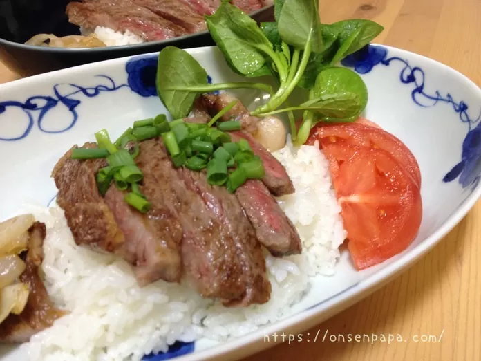 ステーキ丼 レシピ IMG_8858.jpg ステーキ丼 レシピ IMG 8858
